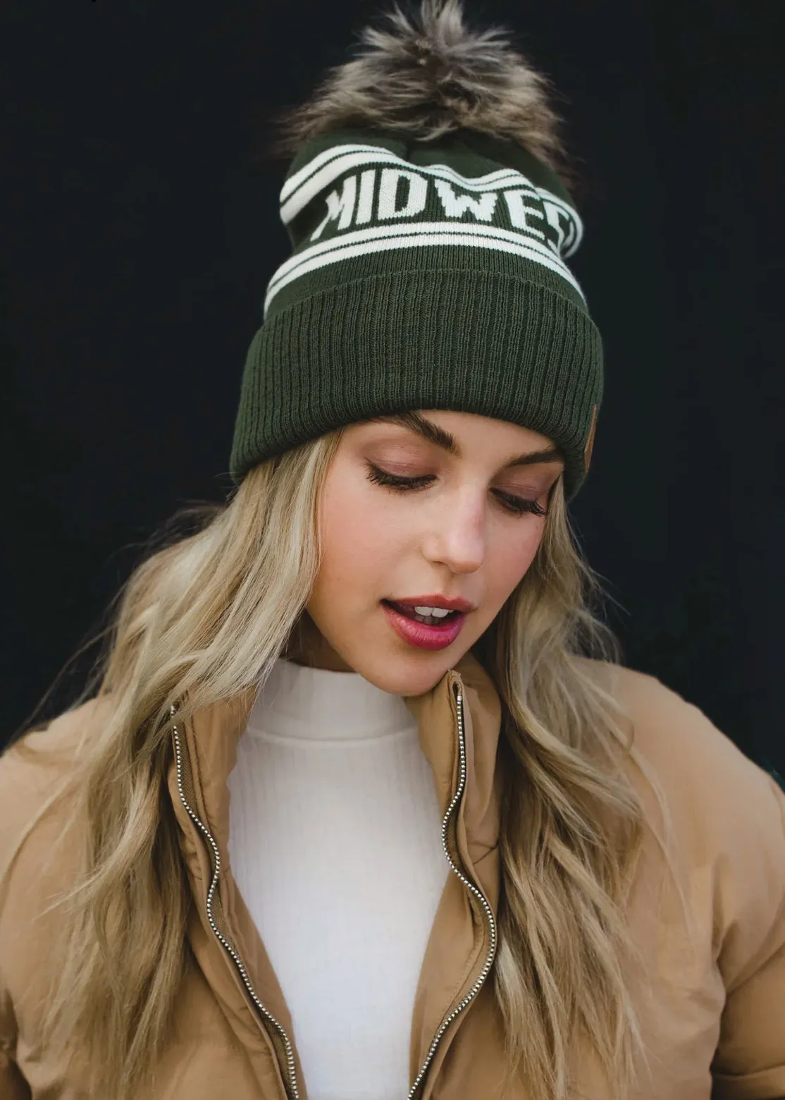 Midwest Pom Pom Hat